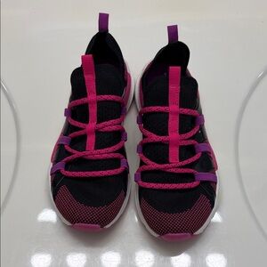 Athletic Works Kids Sneakers in Black and Pink with Purple Accents